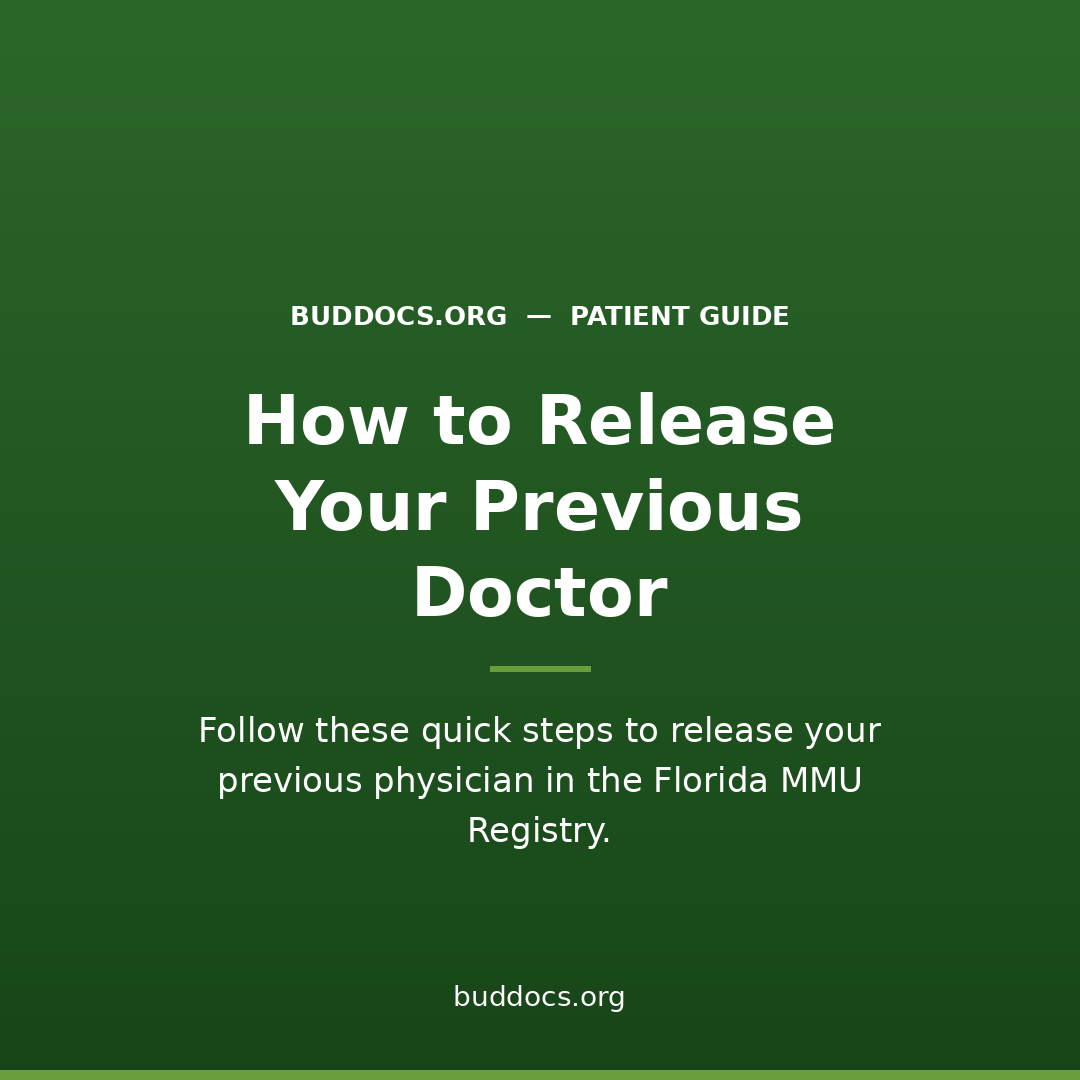 How to Release a doctor